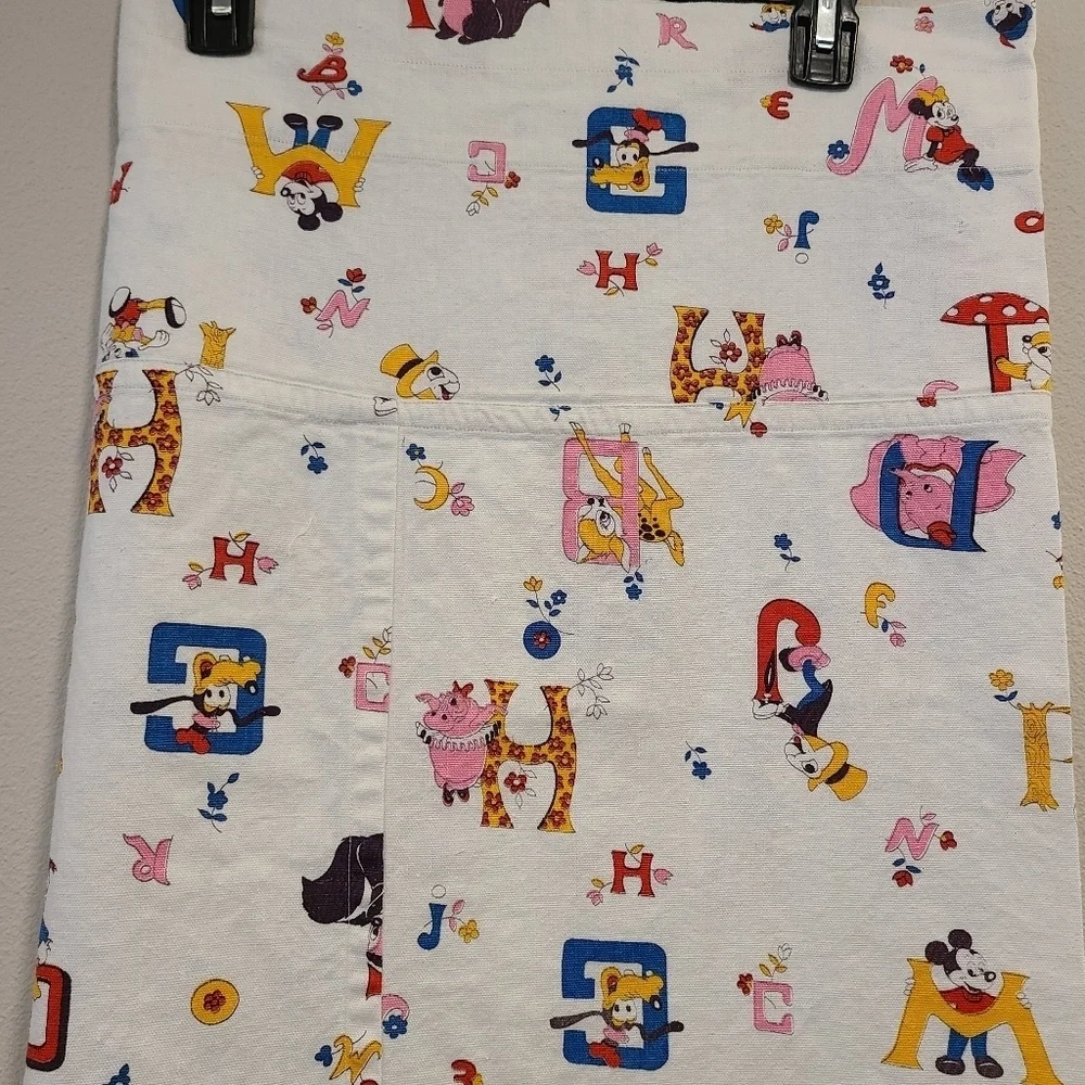 Walt Disney Productions Vintage Alphabet Curtains